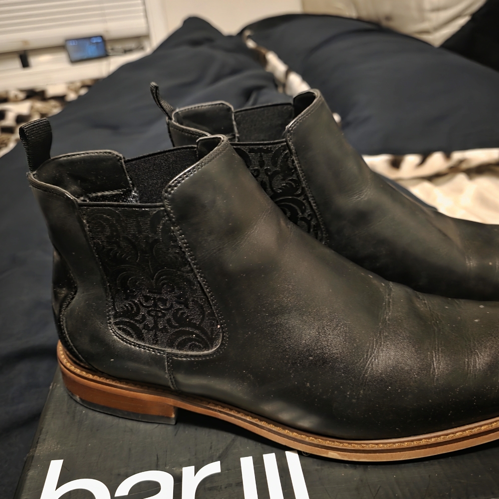 Bar III Black and Brown Chukka Boots